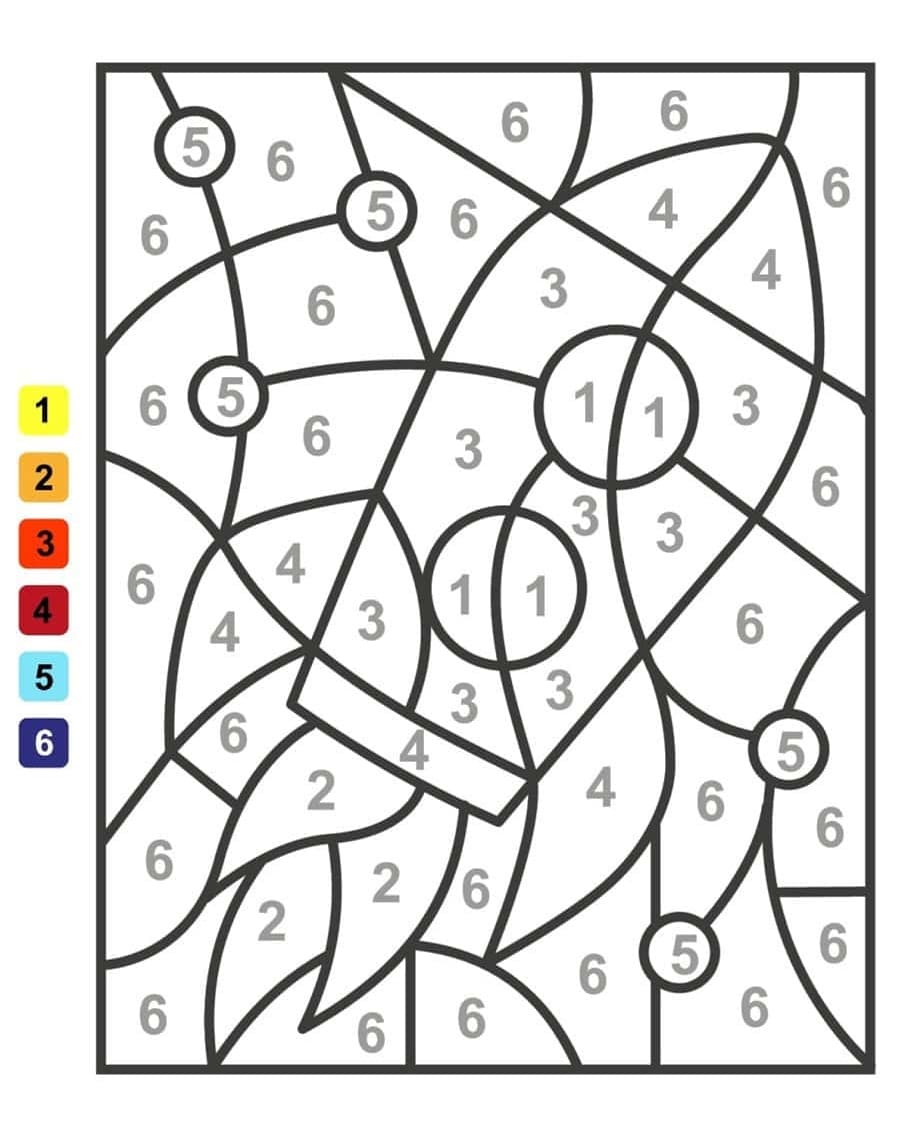 Coloriage Magique Fusée