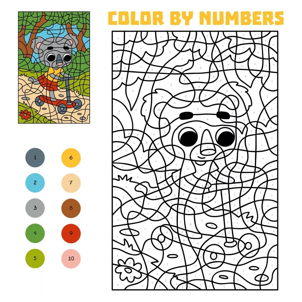 Gratuit Koala Coloriage Magique