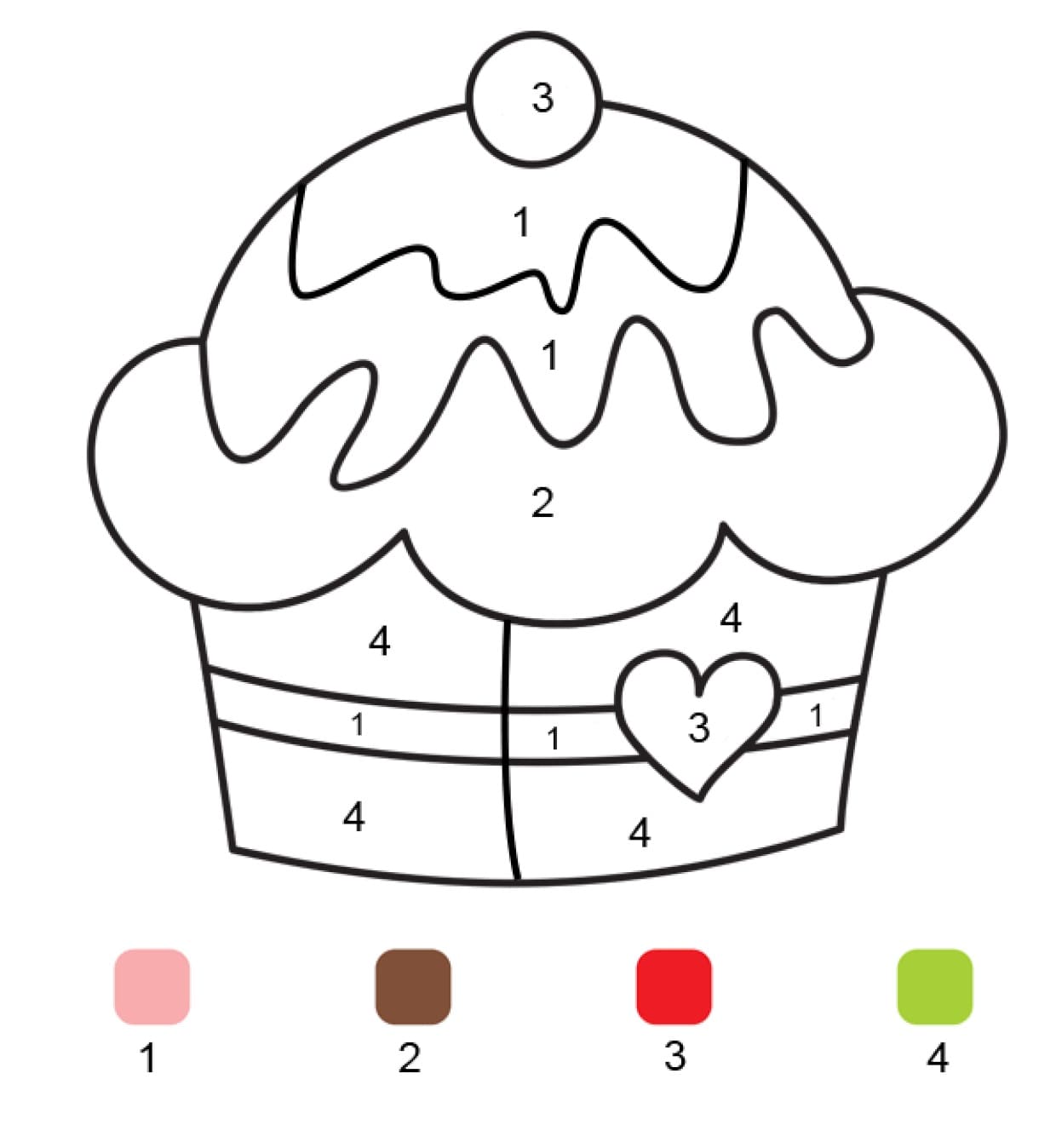 Gâteau facile Coloriage magique
