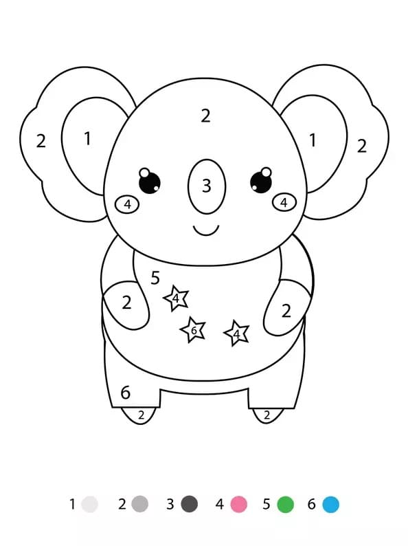 Coloriage Magique Koala