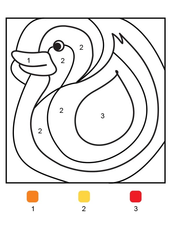 Simple Canard Coloriage Magique