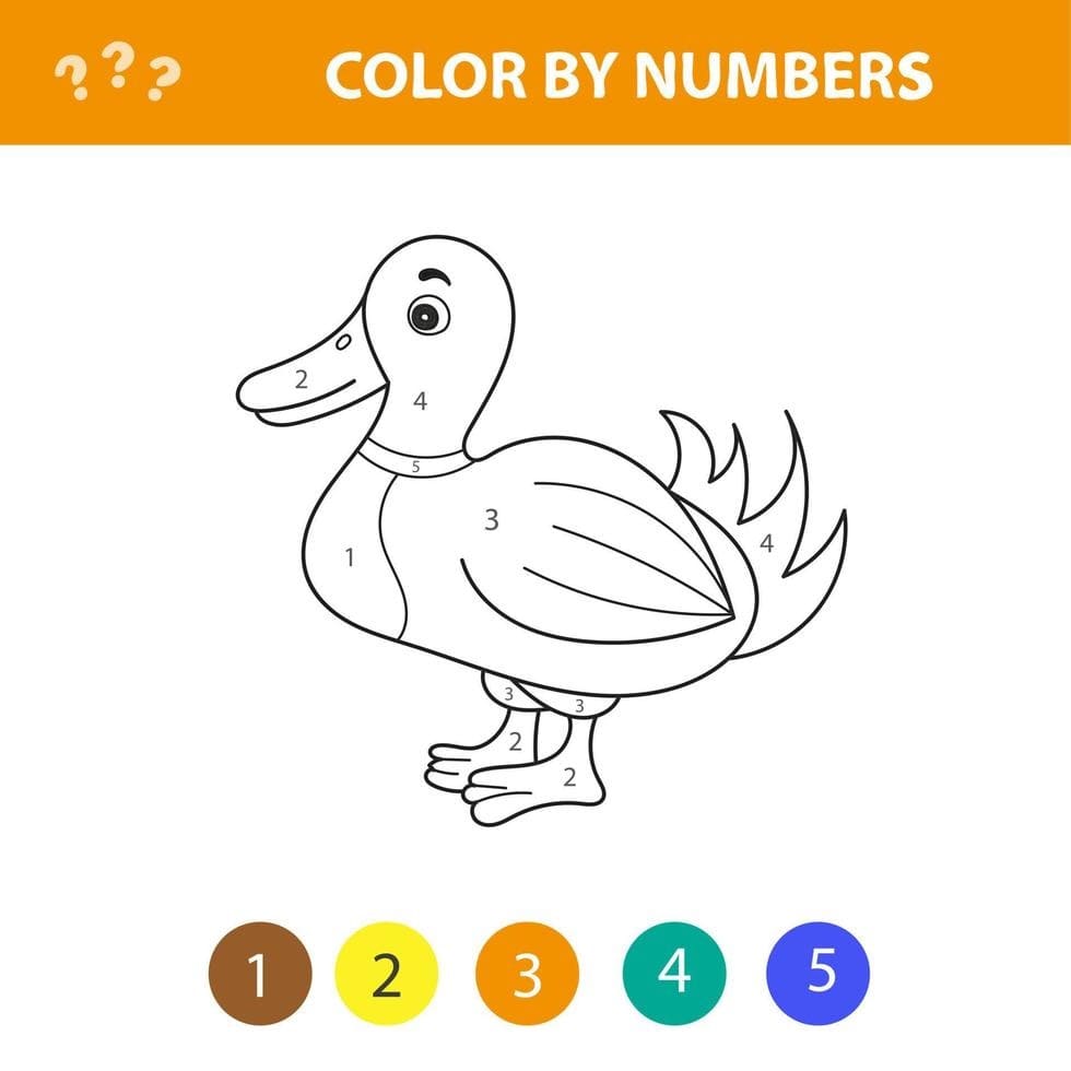 Un Canard Coloriage Magique