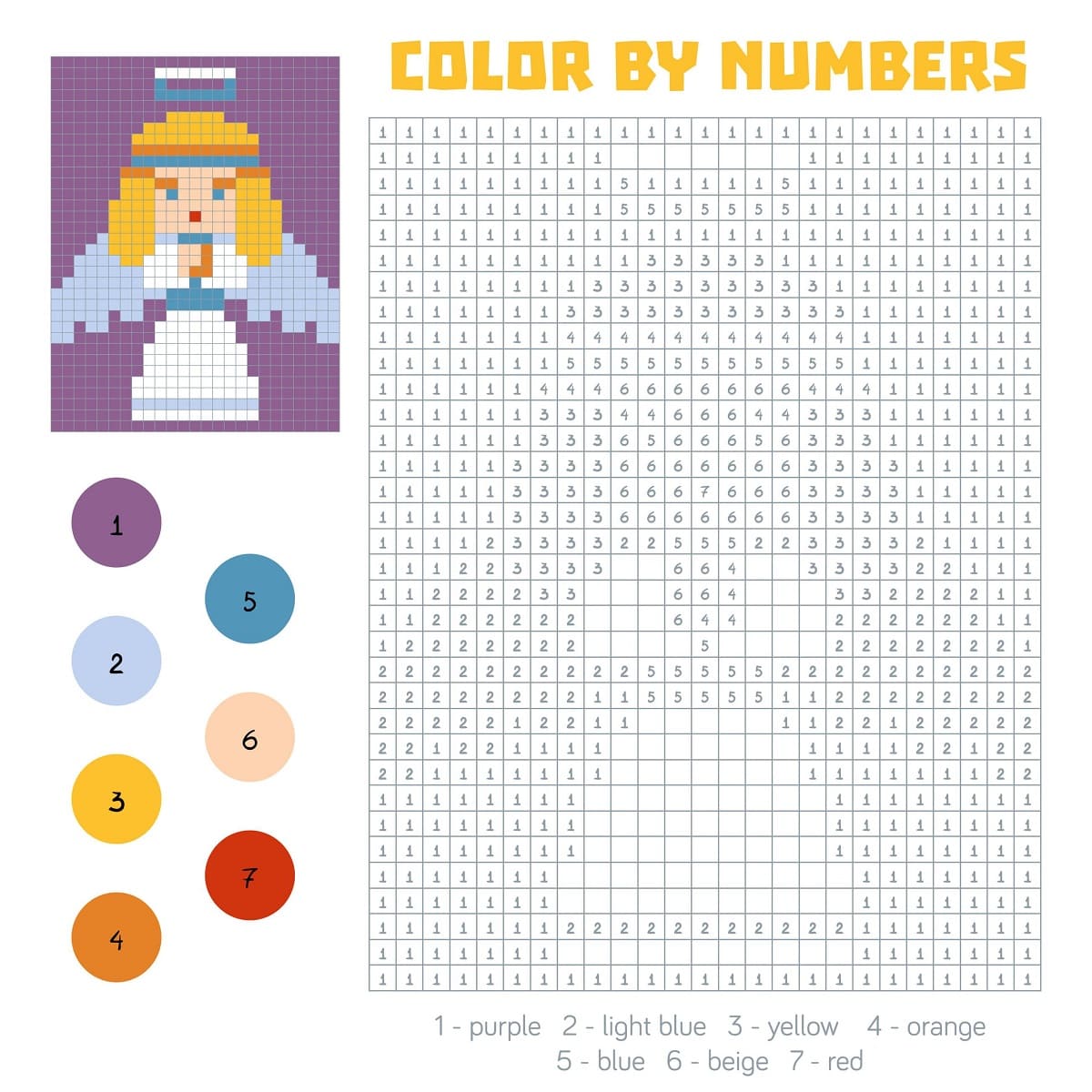 Ange Couleur par pixel