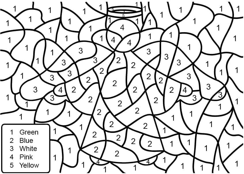Ange Simple Coloriage Magique