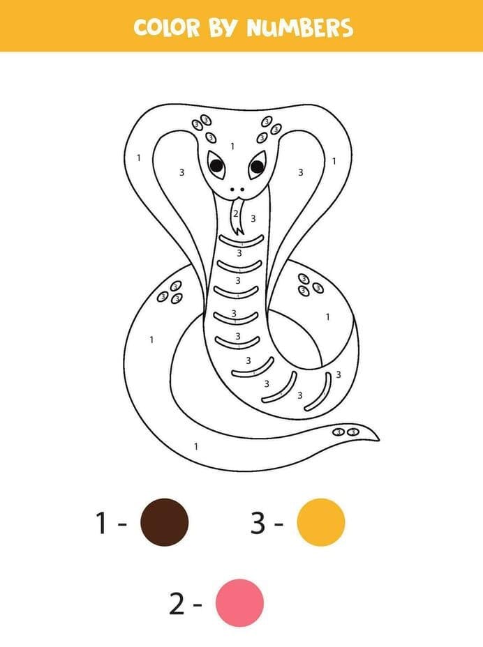 Cobra Coloriage magique