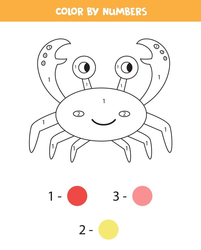 Crabe  Color By Number