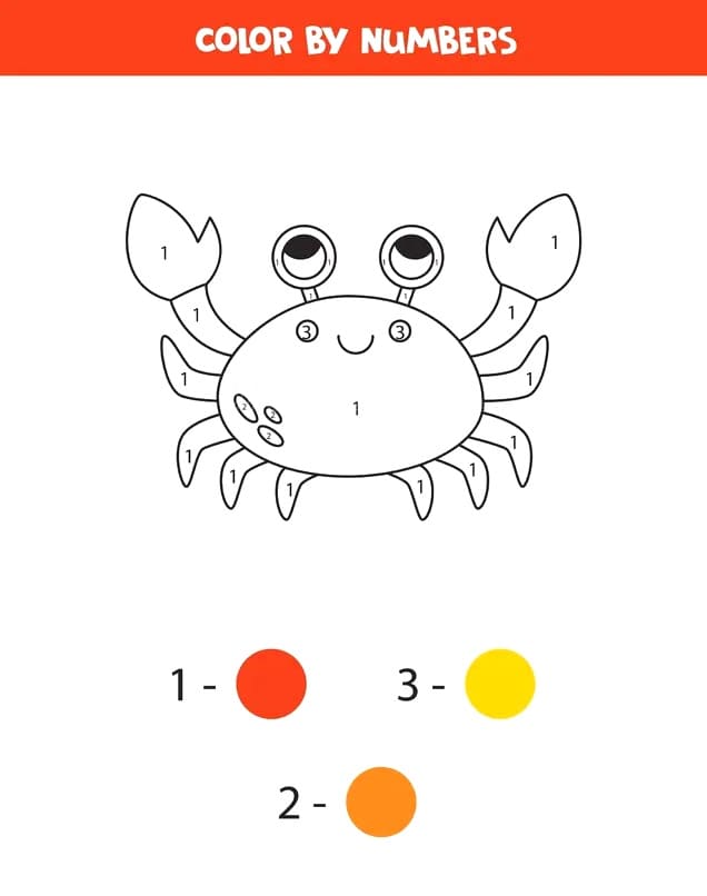 Gratuit Crabe Coloriage Magique