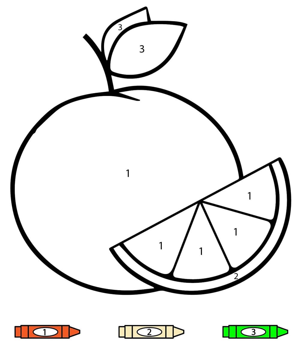 Gratuit Orange Coloriage Magique