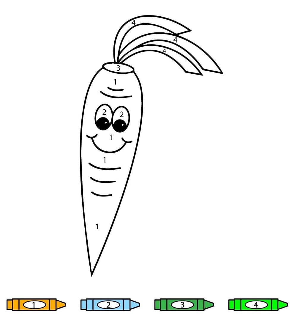 Gratuit Carotte Coloriage Magique