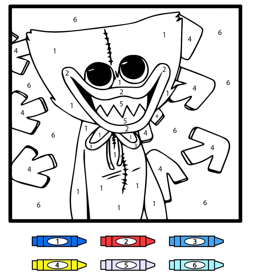 Gratuit Huggy Wuggy Coloriage Magique