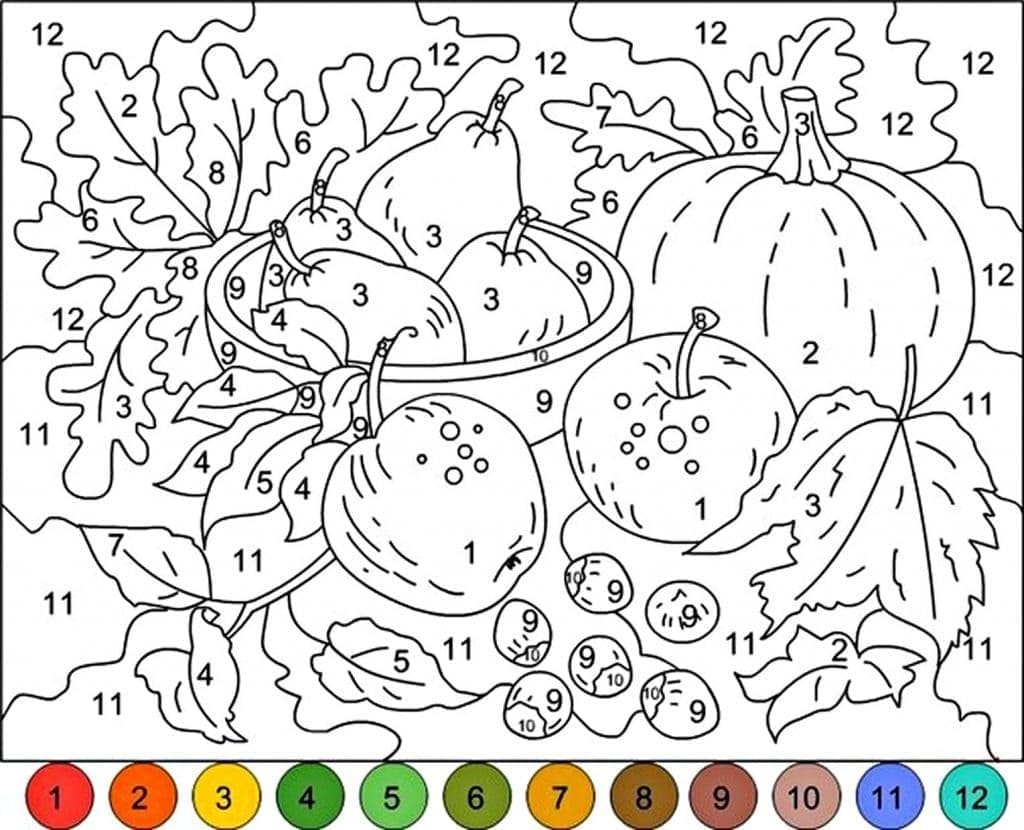 Gratuit Imprimable Légumes Coloriage Magique