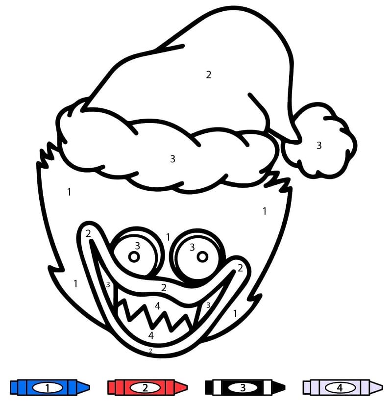Huggy Wuggy Coloriage Magique Imprimable