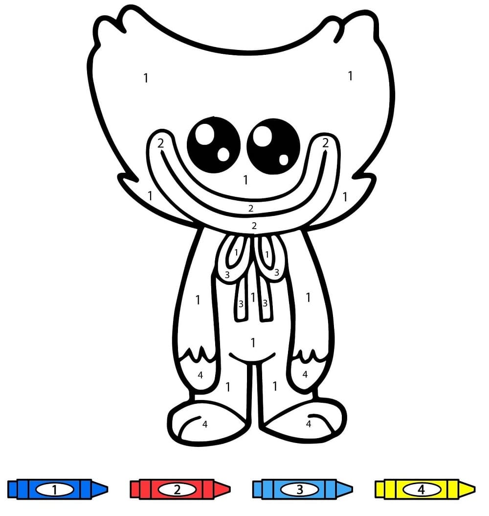 Huggy Wuggy Mignon Coloriage Magique