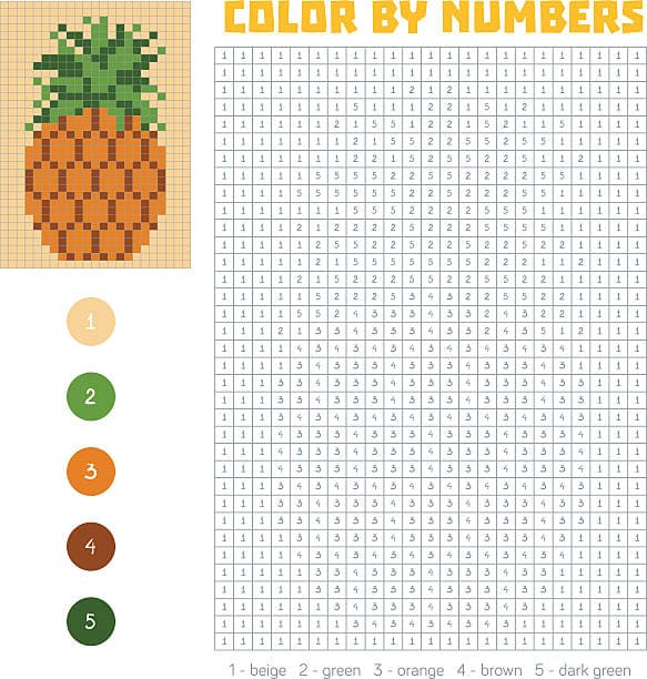 Ananas couleur par pixel