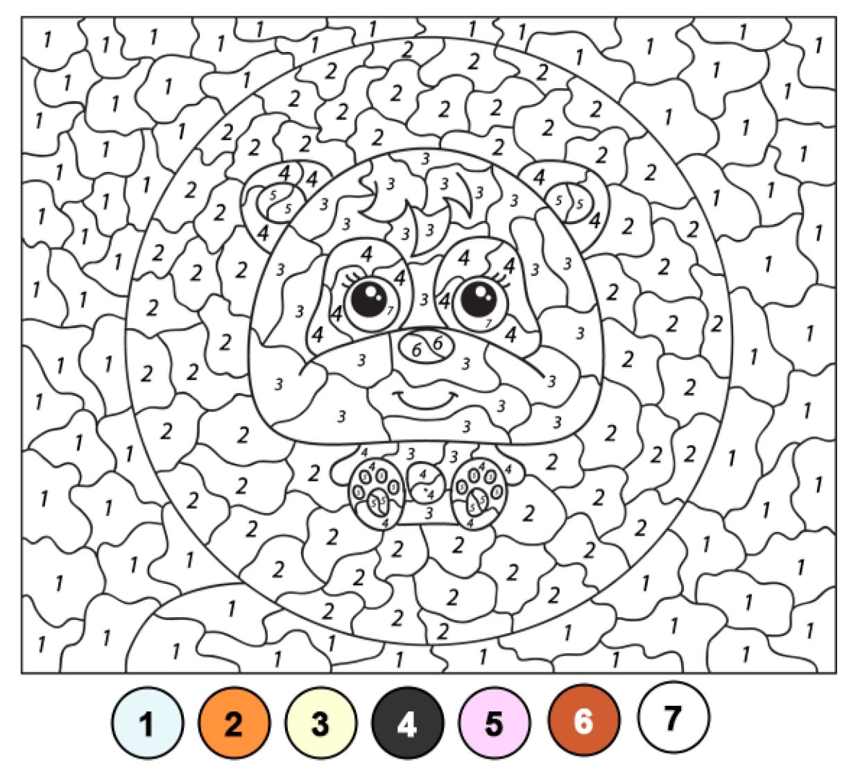 Bébé Panda Coloriage Magique