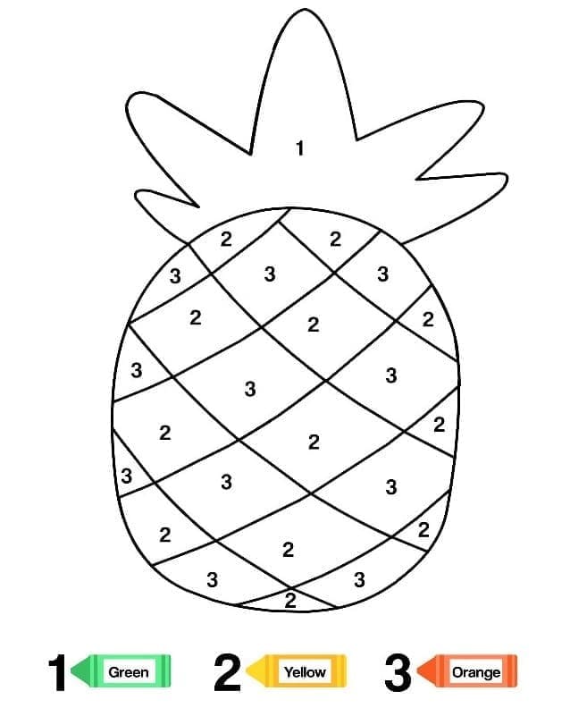 Ananas  Color By Number