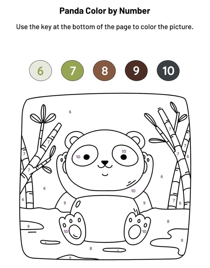Imprimable Panda Coloriage Magique