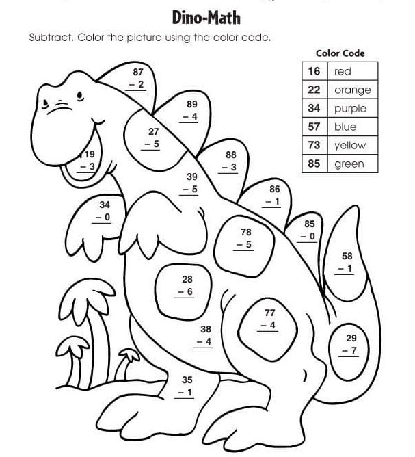 Coloriage Magique Géant dinosaure coloriage magique CE2