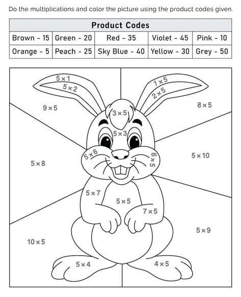 Coloriage Magique Lapin heureux coloriage magique CE2