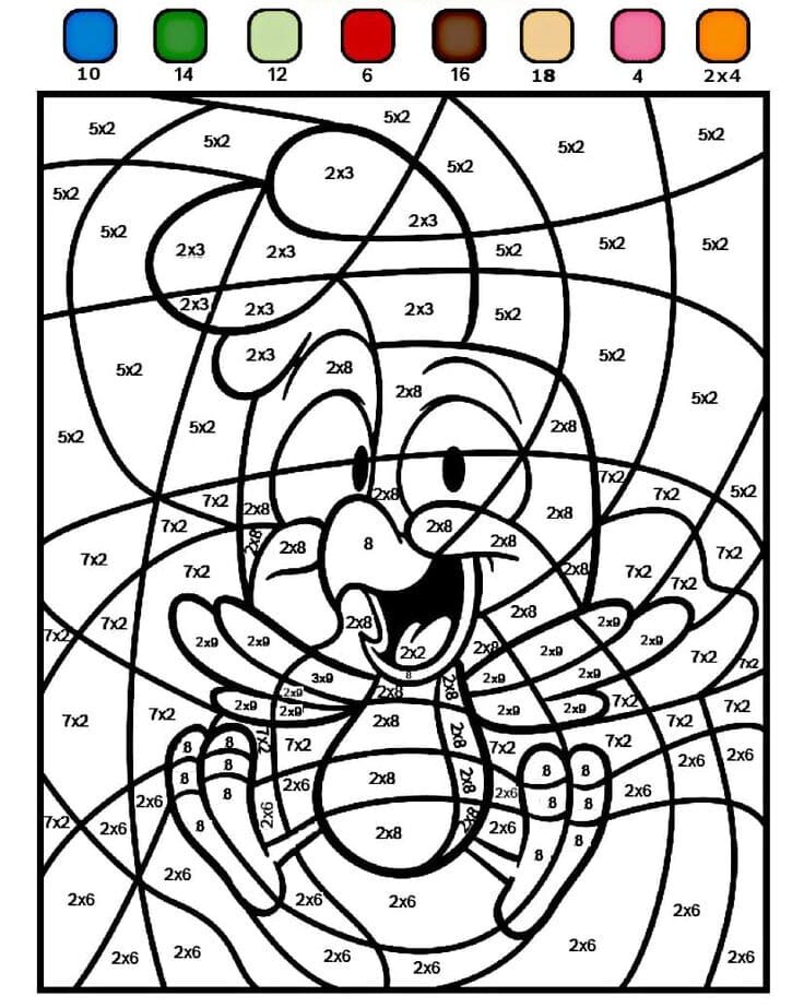 Coloriage Magique Le petit oiseau espiègle coloriage magique CE2