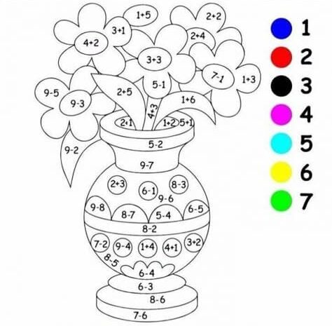 Coloriage Magique Vase magnifique coloriage magique CE2