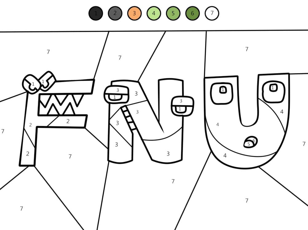 Alphabet Lore Coloriage Magique Gratuit