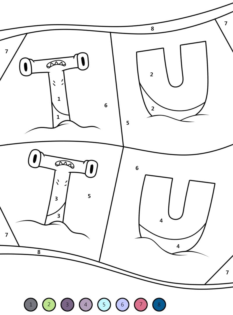 Alphabet Lore Imprimable Coloriage Magique
