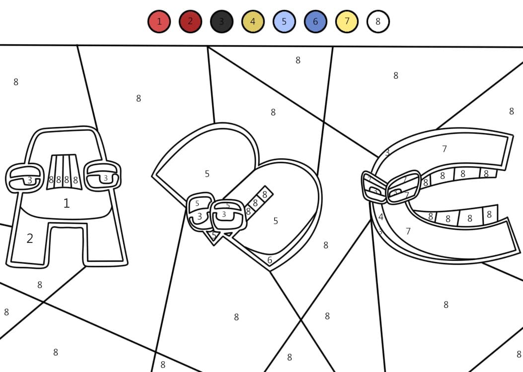 Gratuit Alphabet Lore Coloriage Magique