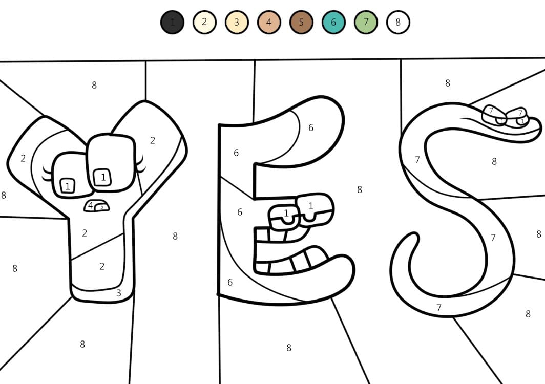 Gratuit Imprimable Alphabet Lore Coloriage Magique