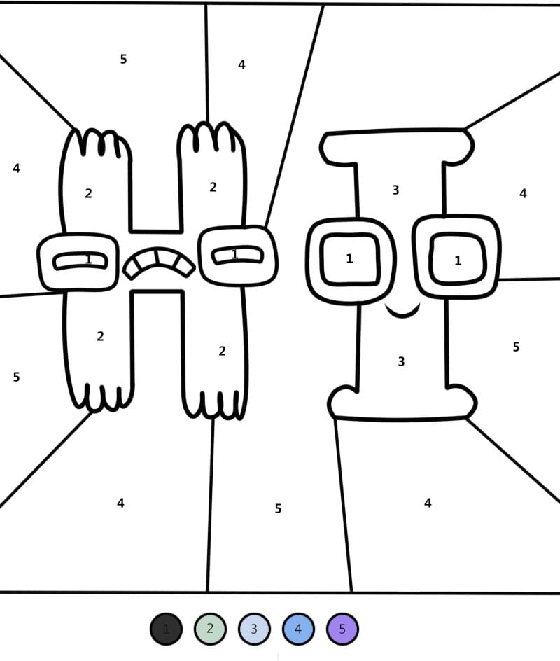 Imprimable Alphabet Lore Coloriage Magique