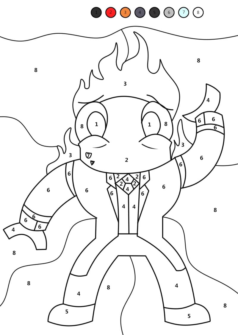 Rainbow Friends Coloriage Magique Feuille