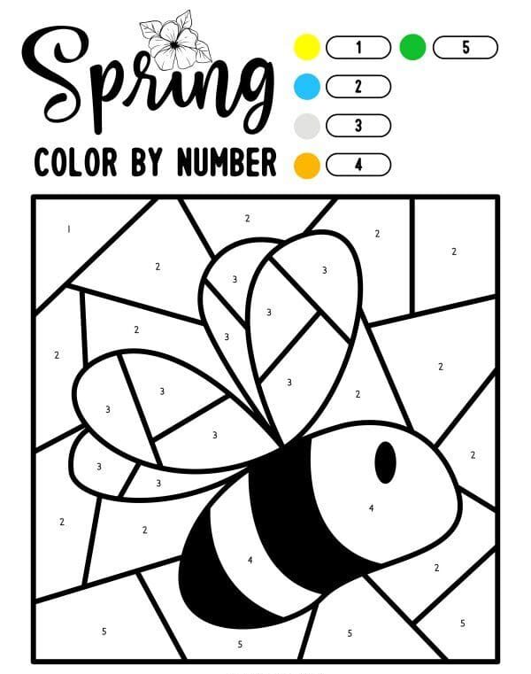 abeille coloriage magique MS