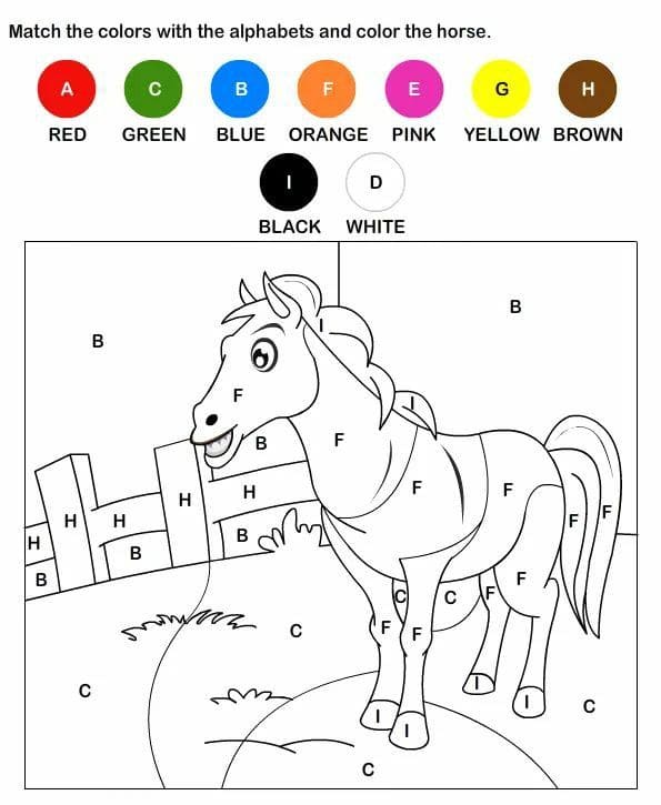 cheval coloriage magique MS