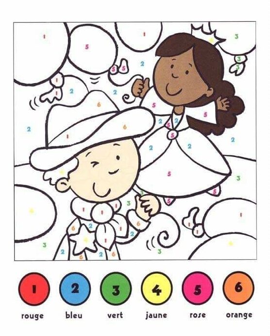 dancer coloriage magique MS