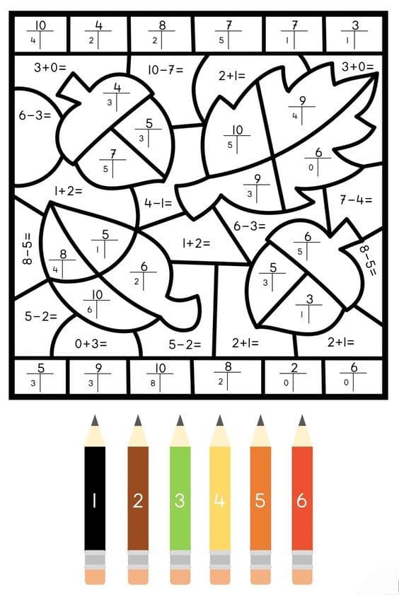 glands coloriage magique CM1