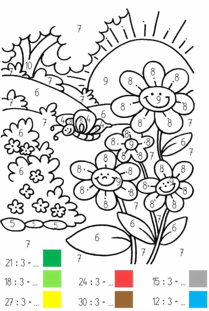 jarden division coloriage magique CM1