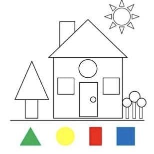 maison coloriage magique MS