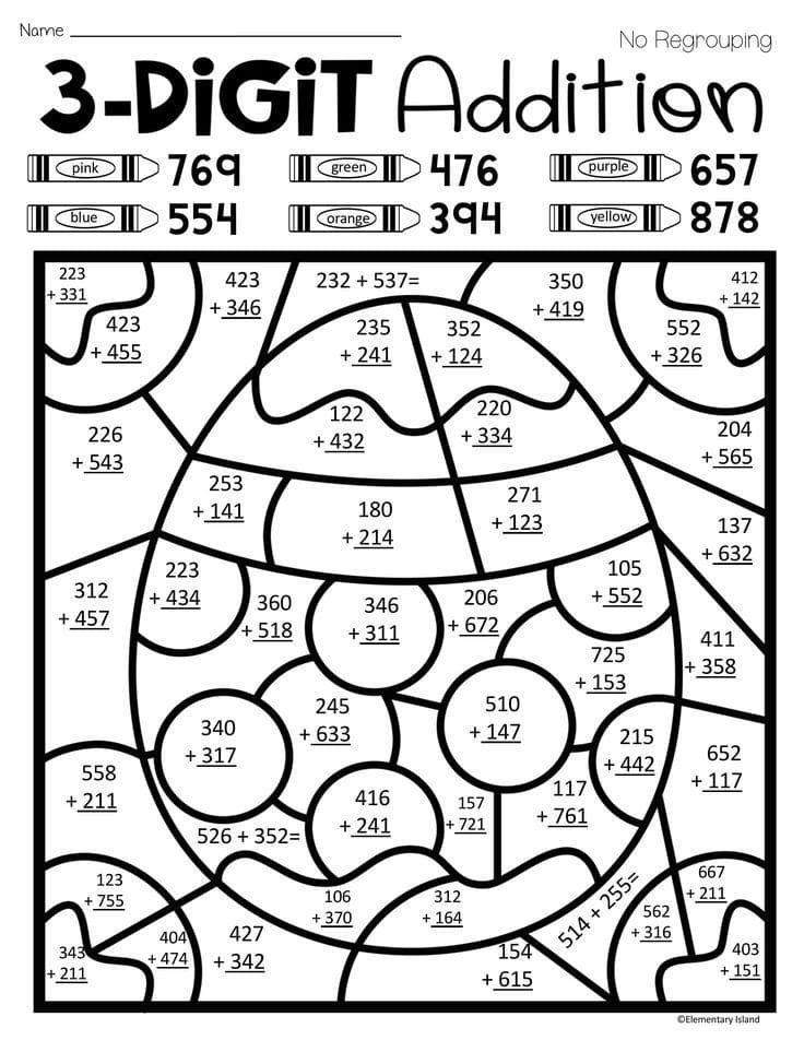 œuf coloriage magique CM2
