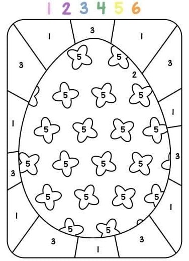 œuf coloriage magique MS