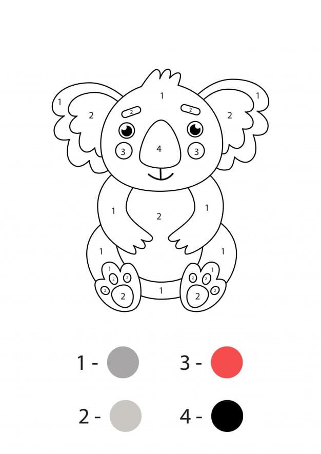 Koala Pour les enfants Coloriage Magique