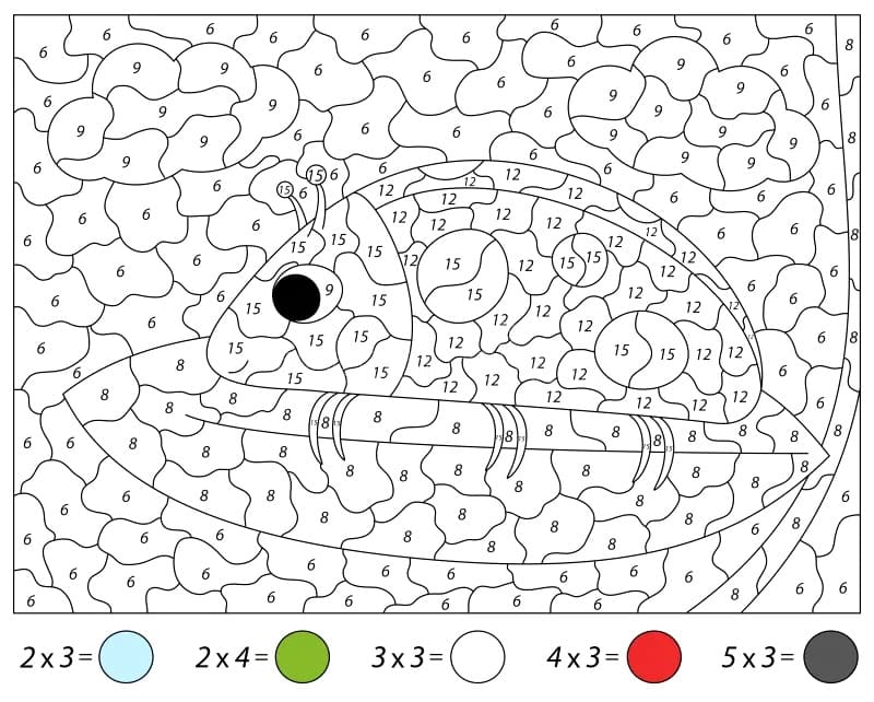 Coccinelle Mignonne Coloriage Magique