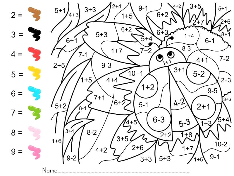Jolie Coccinelle Coloriage Magique