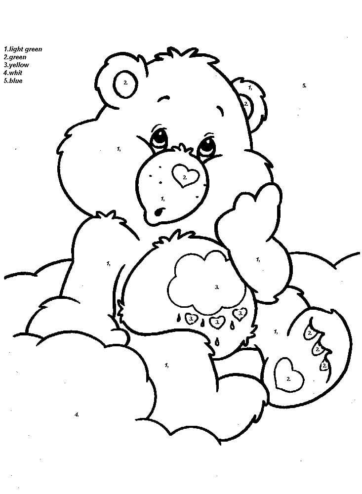 Ours en Peluche Adorable Coloriage Magique
