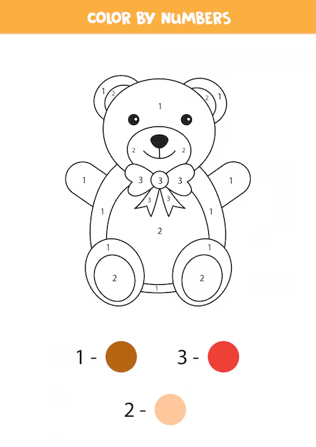 Ours en Peluche Joyeux Coloriage Magique