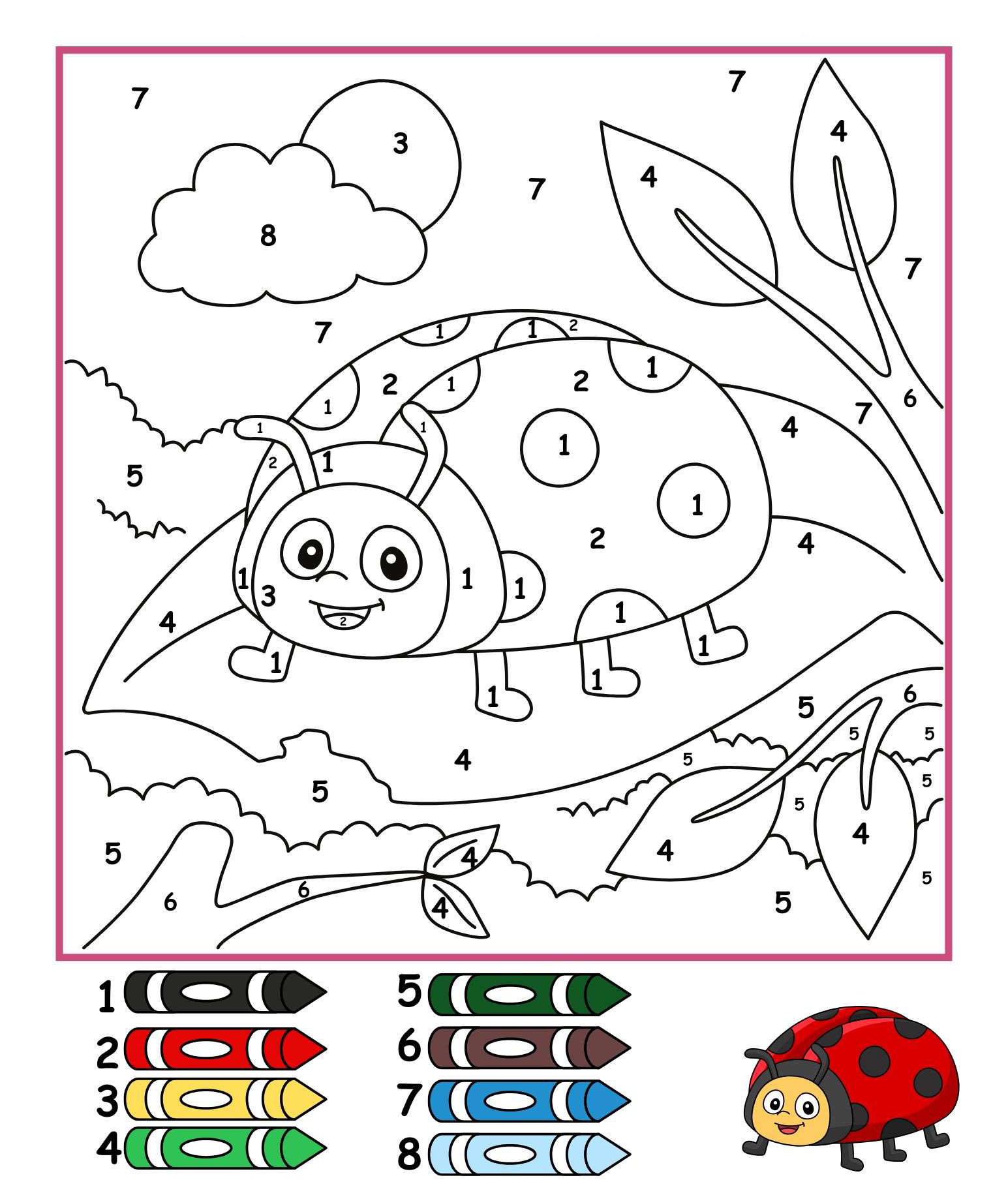Coloriage Magique Coccinelle