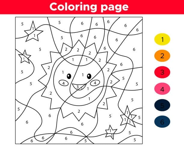 Adorable Soleil Coloriage Magique