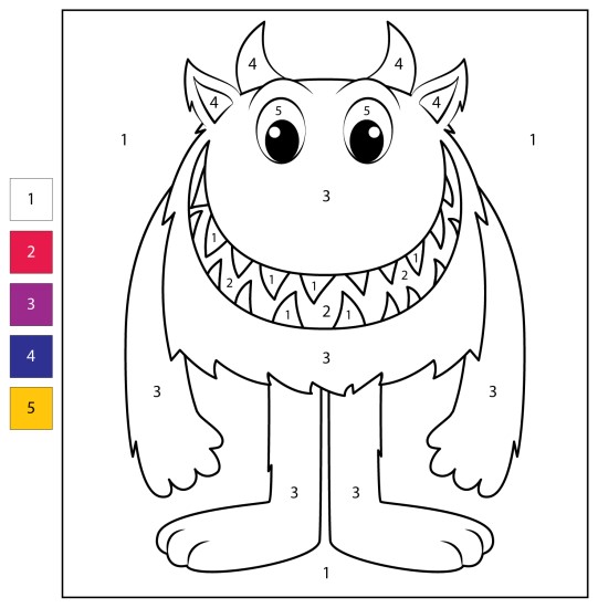 Monstre  Color By Number