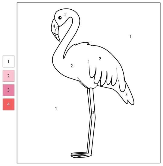 Flamant Rose Magnifique Coloriage Magique