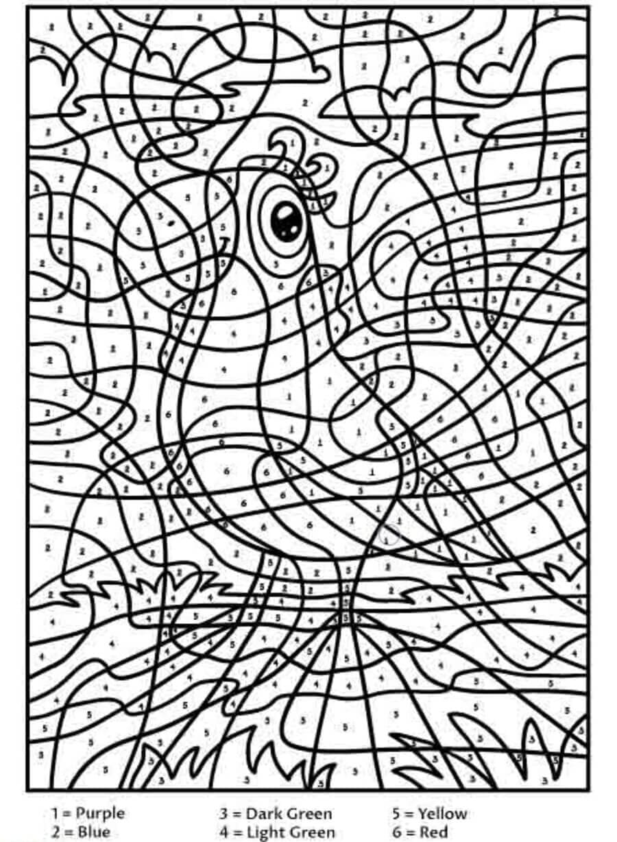 Perroquet Dur Coloriage Magique