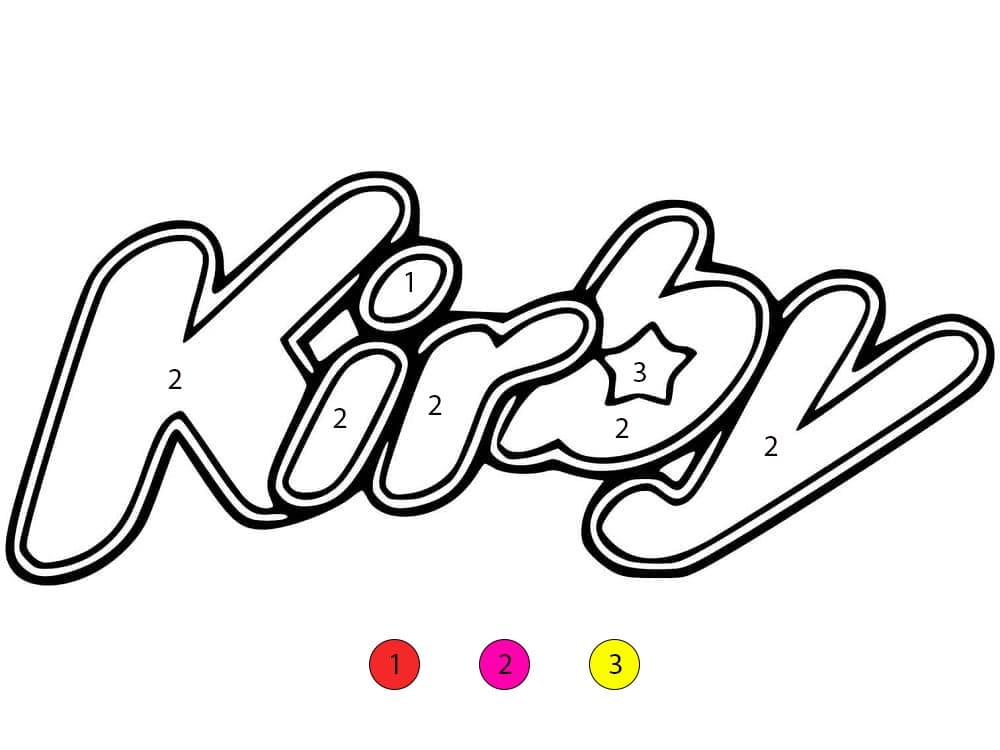 Logo Kirby Coloriage Magique